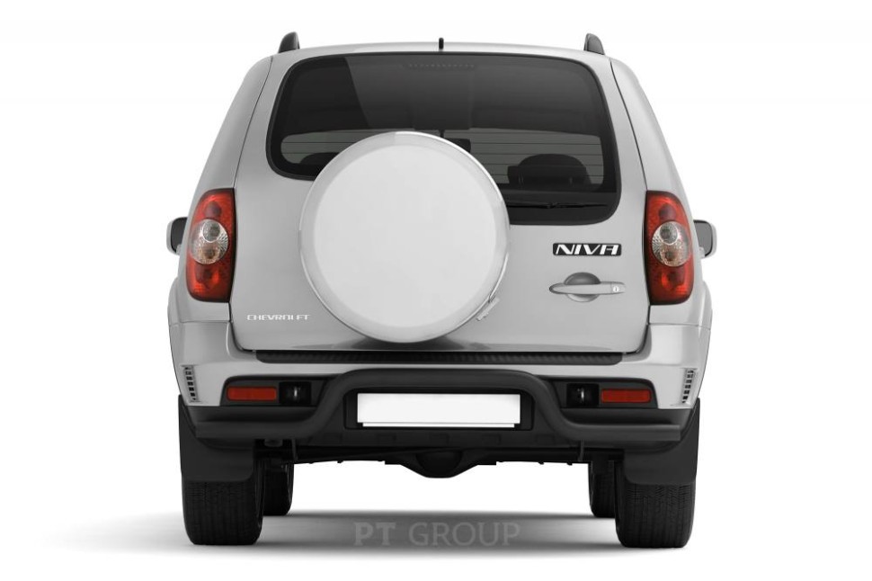 Нива вид сзади фото Защита заднего бампера 63мм "Волна" (ППК) CHEVROLET Niva 2009-2020/ LADA Niva 20