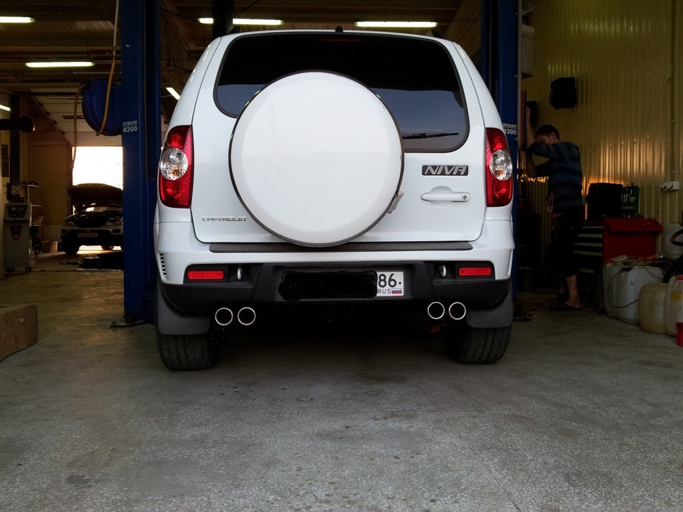 Нива выхлопная система тюнинг Ultra Vision 93% - Chevrolet Niva, 1,7 л, 2013 года стайлинг DRIVE2