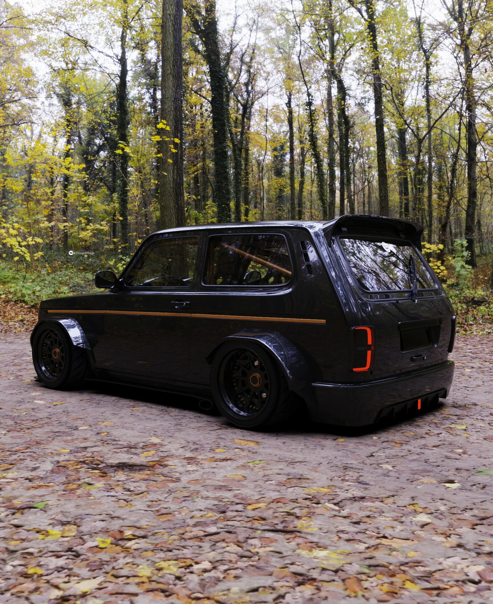 Нива японский тюнинг ArtStation - Lada Niva Blackstage