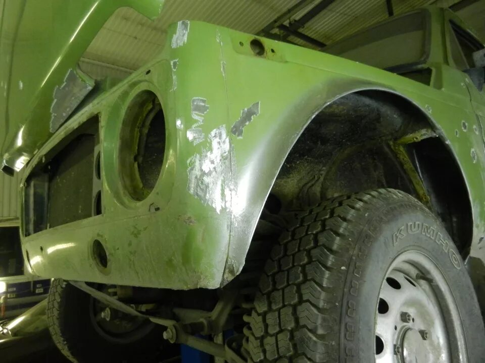 Нива заднее крыло фото Начало с размахом! - Lada 4x4 3D, 1,7 л, 1992 года кузовной ремонт DRIVE2