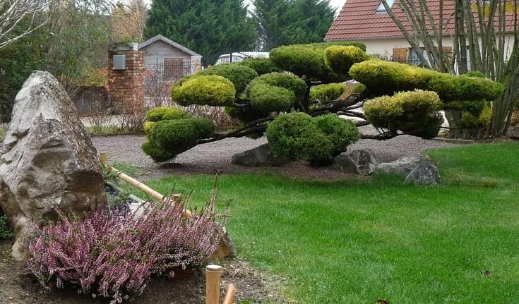 Ниваки в ландшафтном дизайне Création de jardin japonais - CREATION D'AMBIANCE ZEN Zen garden design, Garden 