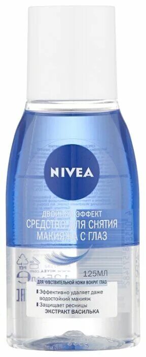 Нивея для снятия макияжа с глаз двойной NIVEA / Средство для удаления макияжа с глаз Двойной эффект 125мл NIVEA уход за 