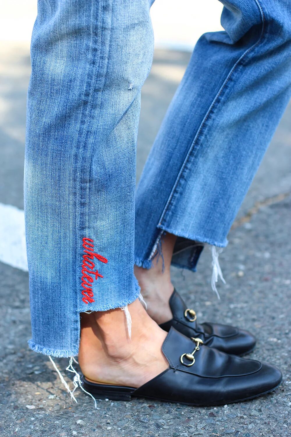 Низ джинсов фото designer embroidered jeans Purchase - 61