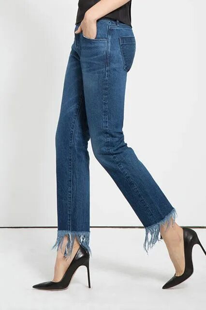 Низ джинсов фото The 15 Fashion Trends That Defined How We'll Remember 2015 Denim chic, Denim fas