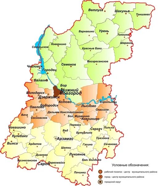 Нижегородская область карта фото What interesting and funny names of Nizhny Novgorod settlements do you know?) An