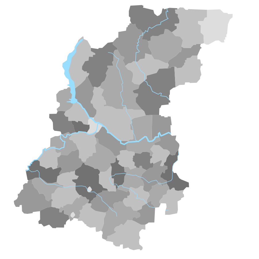 Нижегородская область карта фото Файл:Map of districts of Nizhny Novgorod Region.svg - Википедия