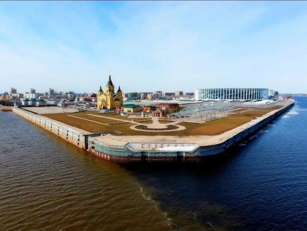 Нижегородская стрелка фото Устье реки Оки. Нижний Новгород. Р.Волга 2021 География в ШКОЛЕ ВКонтакте