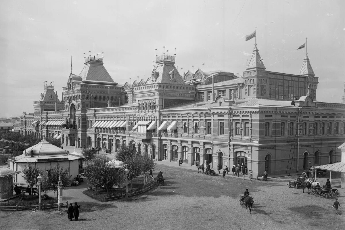 Нижегородская ярмарка старые фото Всероссийская выставка в Нижнем Новгороде (1896) - Википедия