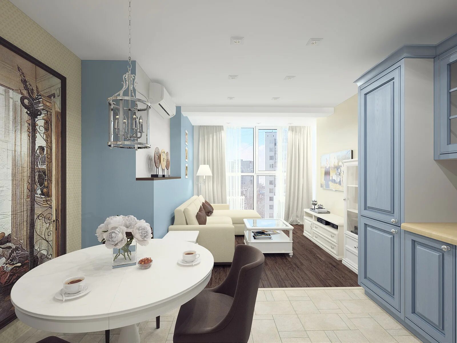 Нижегородский дизайнер интерьеров Гостиная в купеческом стиле фото Deco-Flat.ru