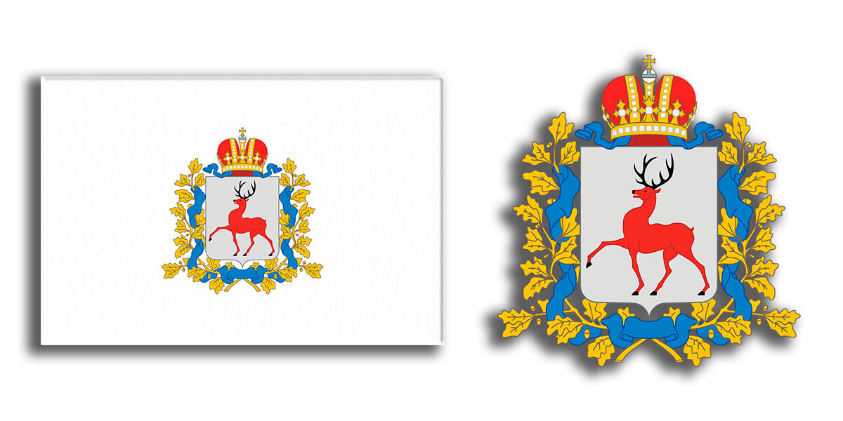 Нижегородский герб фото Где на карте Нижегородская область? География Дзен