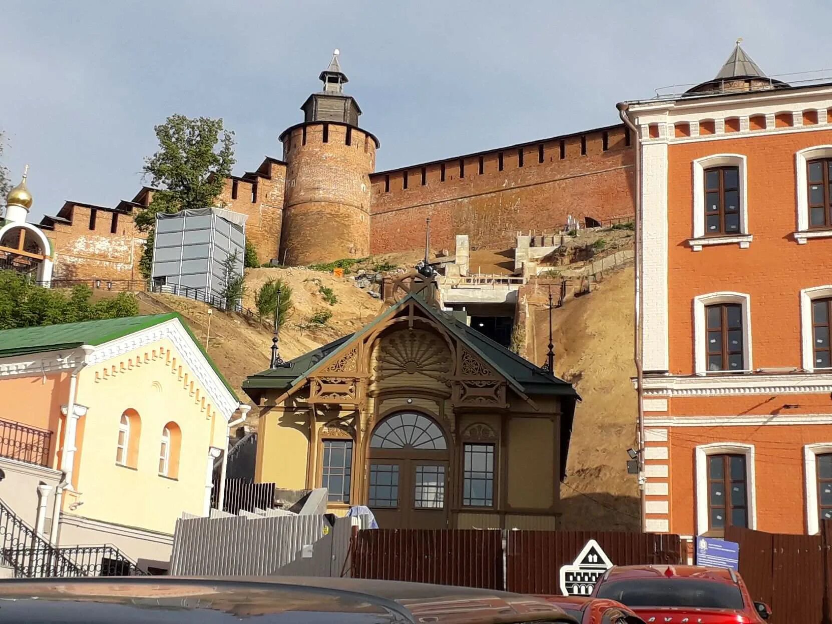 Нижегородский кремль фуникулер фото Павильон кремлевского фуникулера воссоздали в историческом виде в Нижнем Новгоро