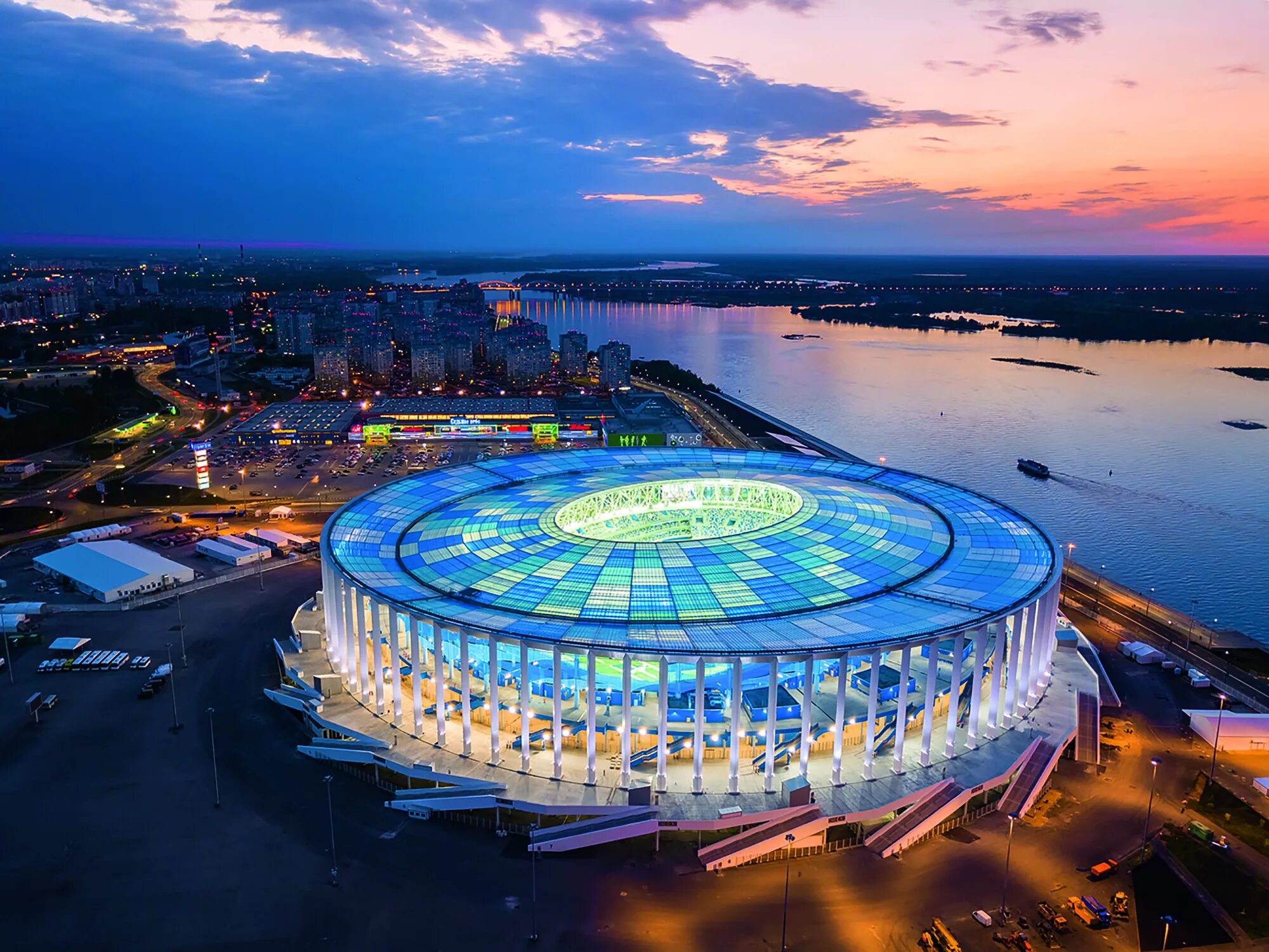 Нижегородский стадион фото Gallery of Nizhny Novgorod Stadium Football Stadium / PI ARENA - 2