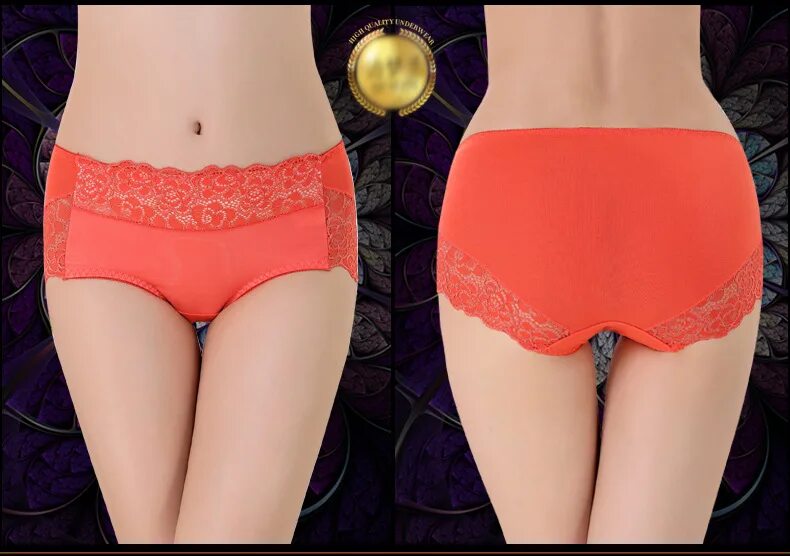 Нижнее белье женское мода 2024 Купить высокое качество, модные женщины underwear шорты сплошной цвет кружева се