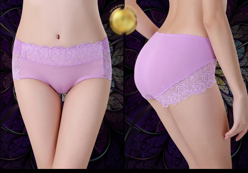 Нижнее белье женское мода 2024 Купить высокое качество, модные женщины underwear шорты сплошной цвет кружева се