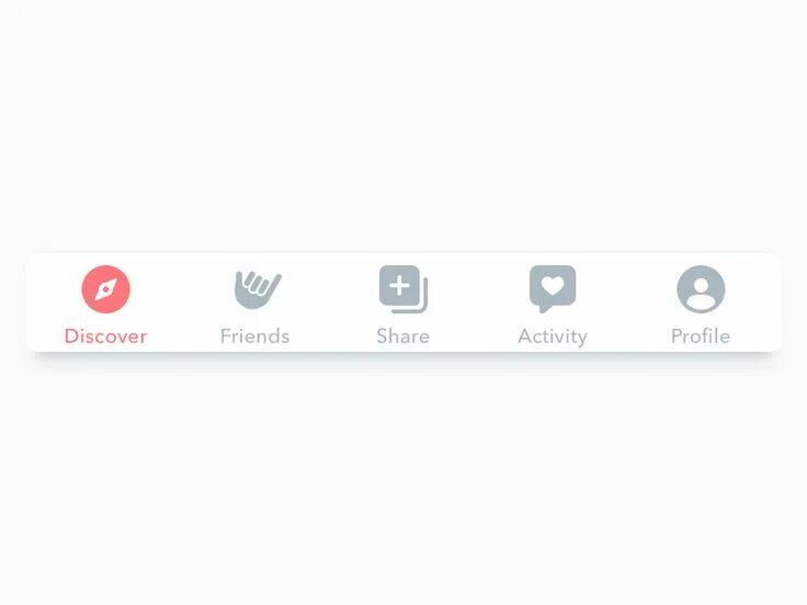 Нижнее бело фото Tab Bar Icons - App Interface Design