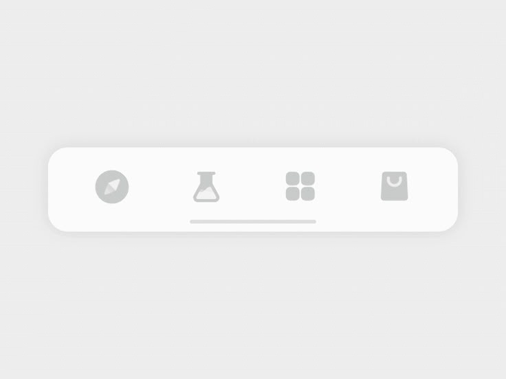 Нижнее бело фото Animations in iOS: Tab Bar concepts Ux app design, Interactive design, Mobile we
