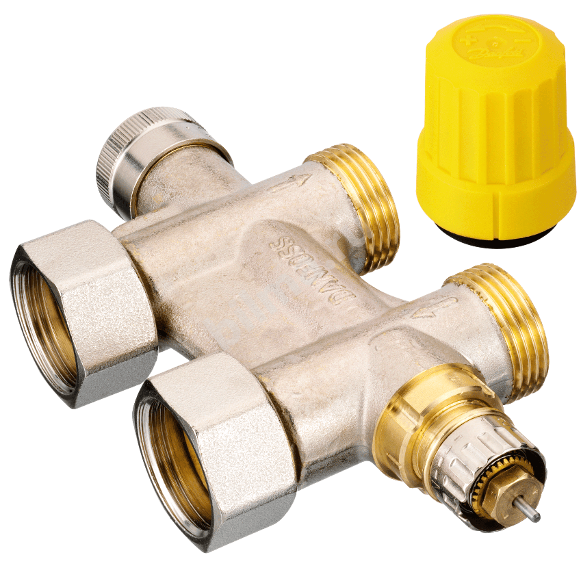 Нижнее подключение данфосс Danfoss 1/2" x3/4"(013G4742) Клапан VHS15 прямой - купить с доставкой в Самаре