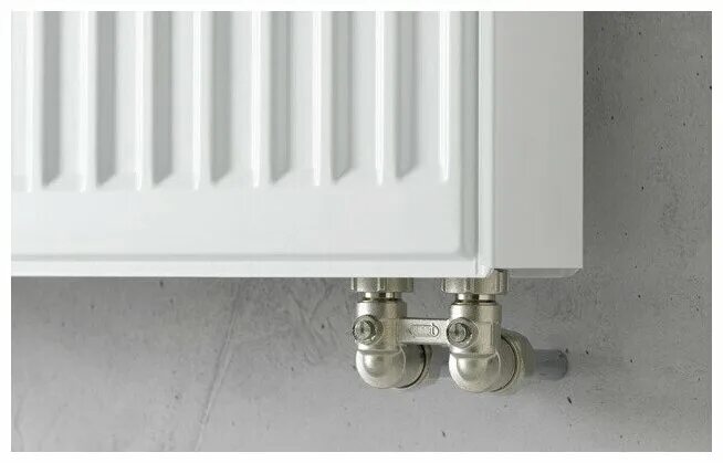 Нижнее подключение из пола Радиатор стальной панельный Purmo Ventil Compact CV 33/300/900 - купить по выгод