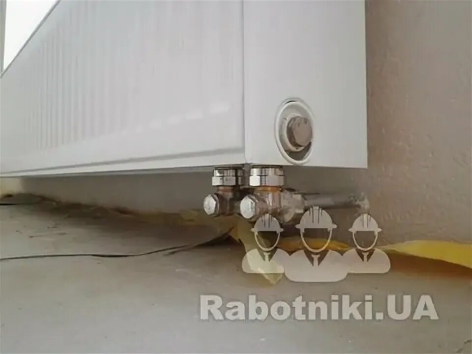 Нижнее подключение из стены Монтаж радиатора отопления
