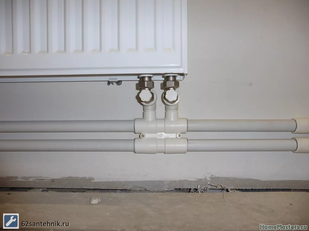 Нижнее подключение полипропиленом 62santehnik Школа ремонта. Ремонт своими руками. Советы профессионалов