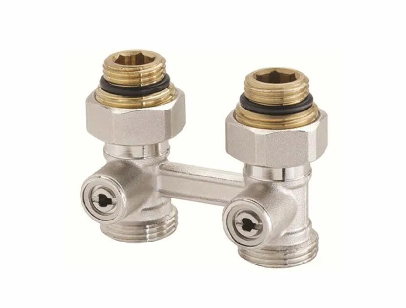 Нижнее подключение с байпасом MTB 127 - узел нижний запорный прямой Purmo 1/2"x3/4" - купить в интернет-магази