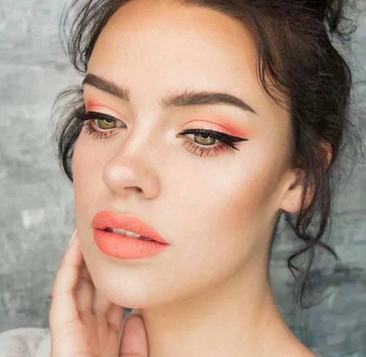 Нижний макияж Gorgeous Makeup Ideas My Top Bridesmaid makeup, Makeup looks, Orange makeup