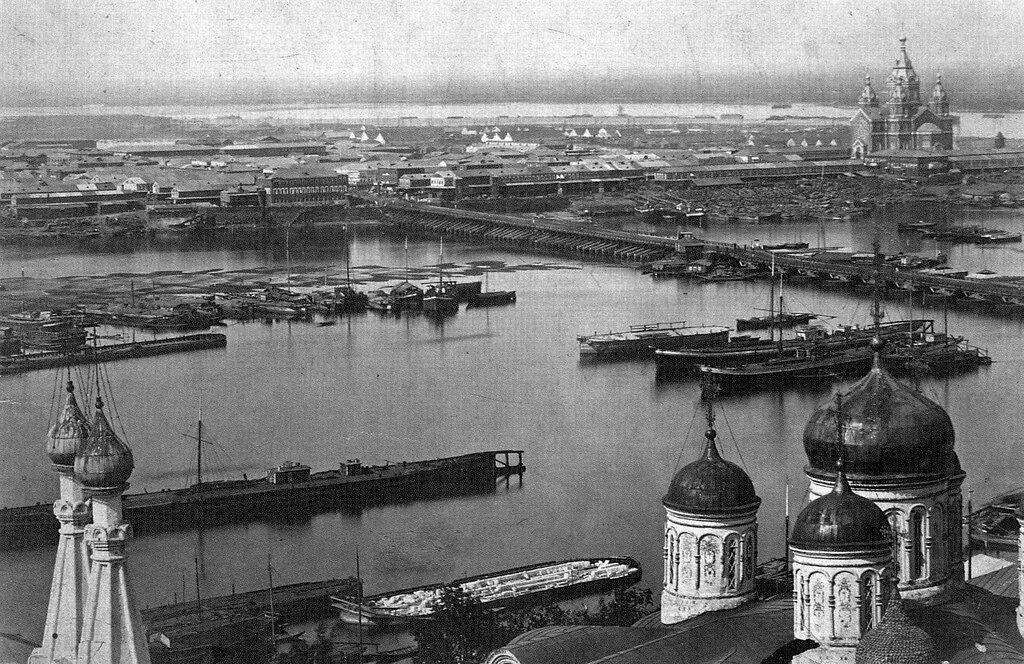 Нижний новгород 19 век фото A view of the Oka and Nizhny Novgorod Fair from Annunciati. Flickr