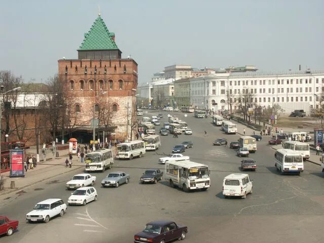 Нижний новгород 90 е фото На площади Минина изменится движение транспорта АиФ Нижний Новгород