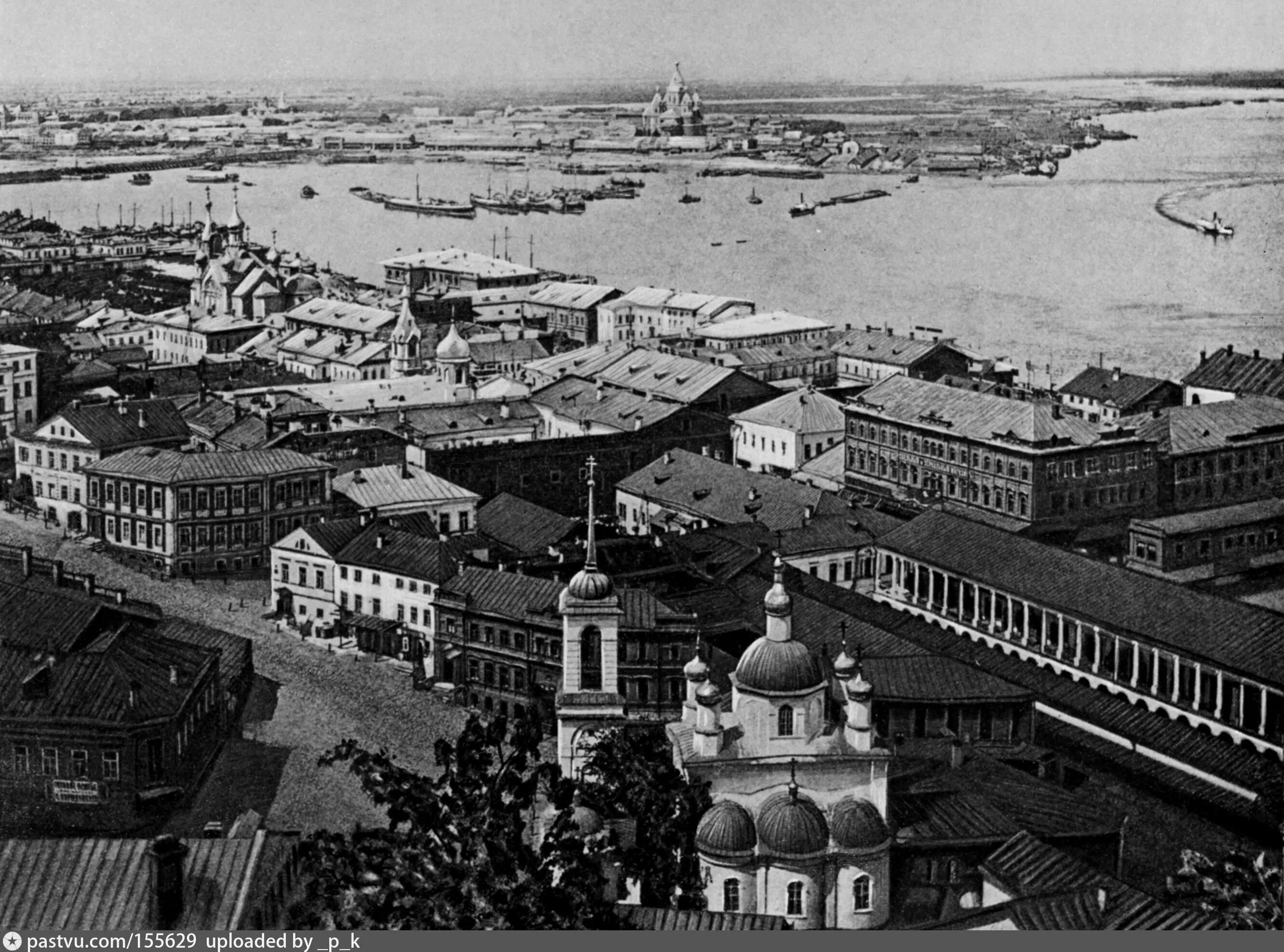 Нижний новгород фото история Панорама стрелки у слияния Оки и Волги