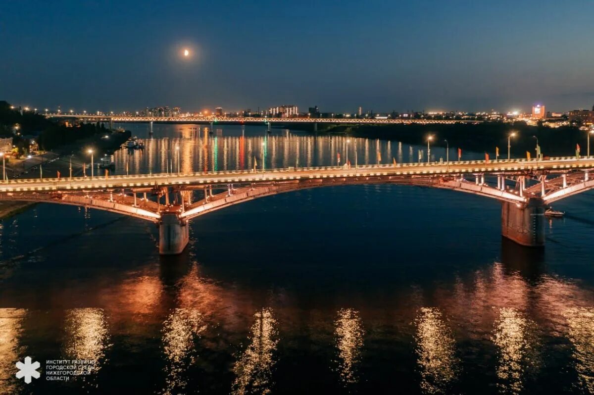 Нижний новгород фото мостов Разные режимы подсветки Канавинского моста настроили в Нижнем Новгороде