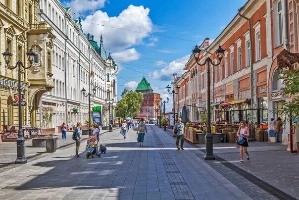 Нижний новгород фото улиц города Большая Покровская улица - один из маршрутов Нового городового и один из экскурс