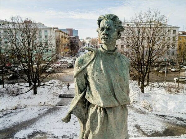 Нижний новгород горький фото Monument to Maxim Gorkiy, genre sculpture, Russia, Nizhny Novgorod, Maxim Gorkiy