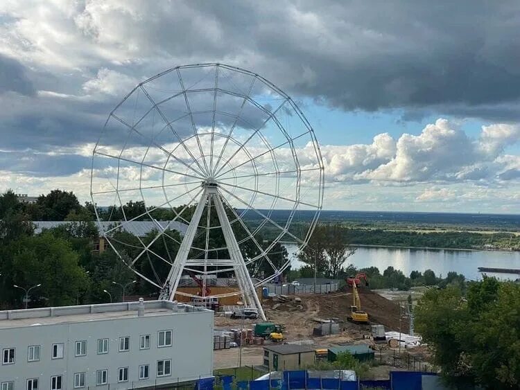 Нижний новгород колесо обозрения фото Стала известна стоимость билетов на "Колесо обозрения" в Нижнем Новгороде