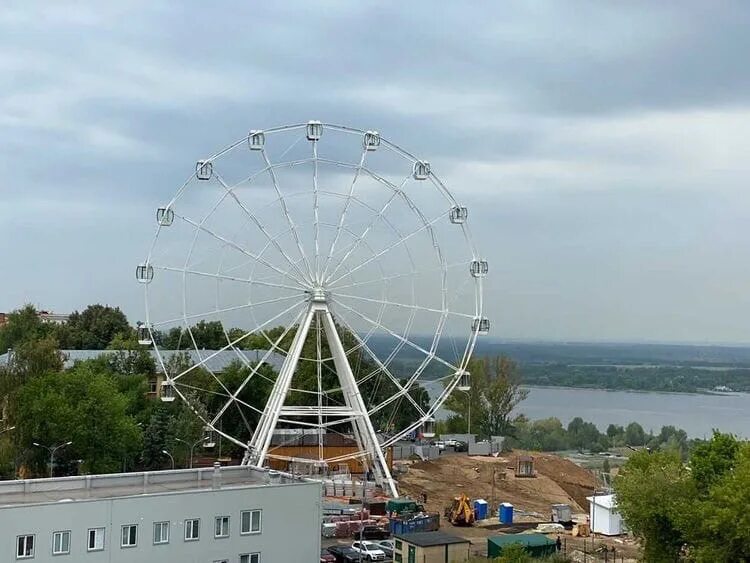 Нижний новгород колесо обозрения фото Колесо обозрения на площади Сенной откроется в день неприятностей