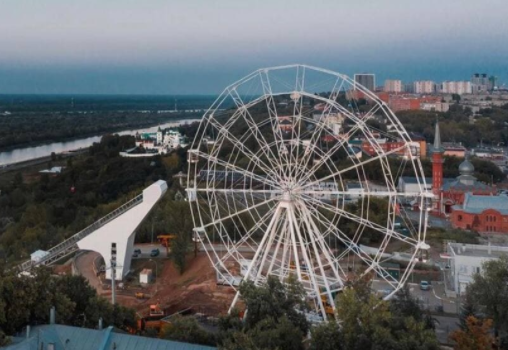 Нижний новгород колесо обозрения фото Новое колесо обозрения начнет работать в Нижнем Новгороде с 13 августа
