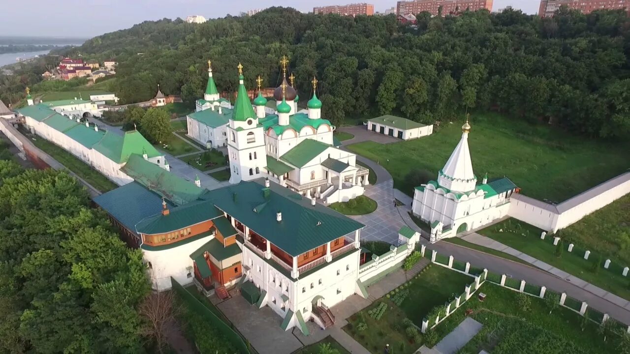 Нижний новгород монастырь фото Печерский монастырь Нижний Новгород-вечерняя прогулка - YouTube