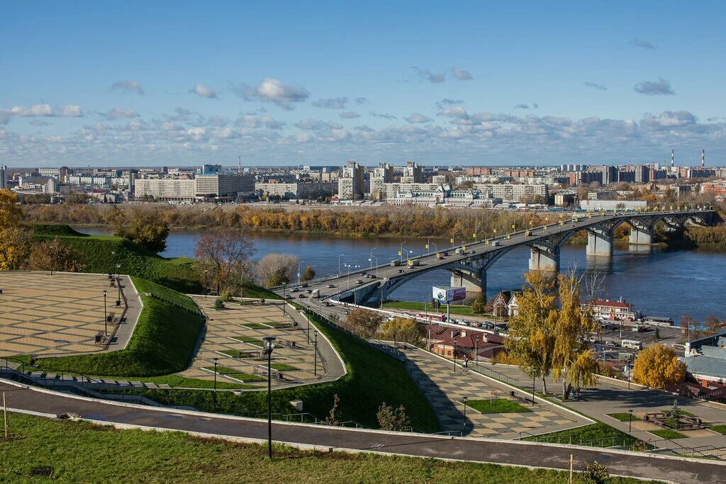 Нижний новгород набережная фото Panorama: Fedorovsky Embankment, landmark, attraction, Russia, Nizhny Novgorod, 