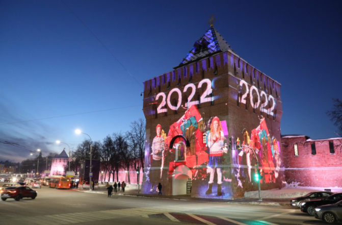Нижний новгород новогодний фото В Нижегородском кремле завершается серия новогодних представлений