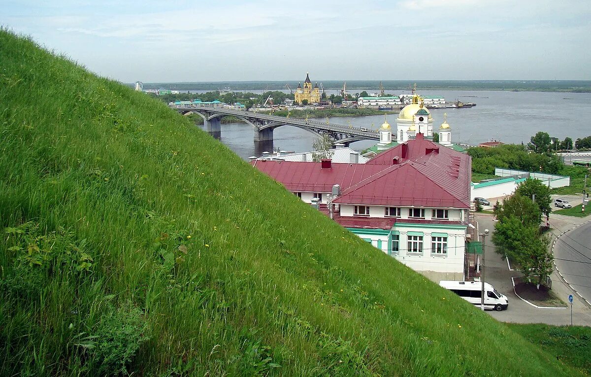 Нижний новгород реальные фото Файл:Nizhny Novgorod. View from hill to the Kanavino bridge.jpg - Википедия