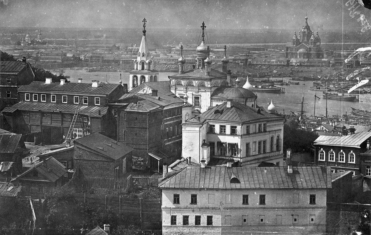 Нижний новгород старинные фото Файл:Elijah the Prophet church and Alexander Nevsky Cathedral.jpg - Википедия
