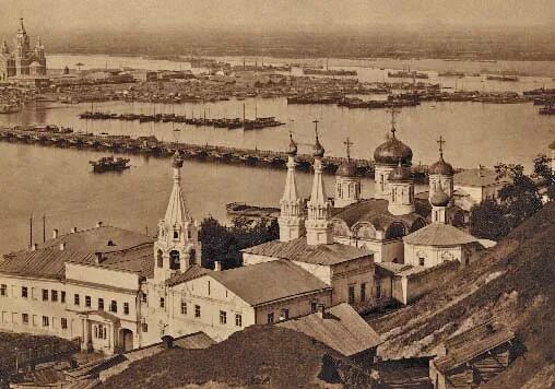 Нижний новгород старинные фото Along the Banks of the Volga River. Online exhibition at the National Library of