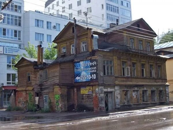 Нижний новгород ул грузинская фото Дом А.А.Штерновой по ул. Грузинская, 35 (1864 г, арх. И.К.Кострюков) в г. Нижний