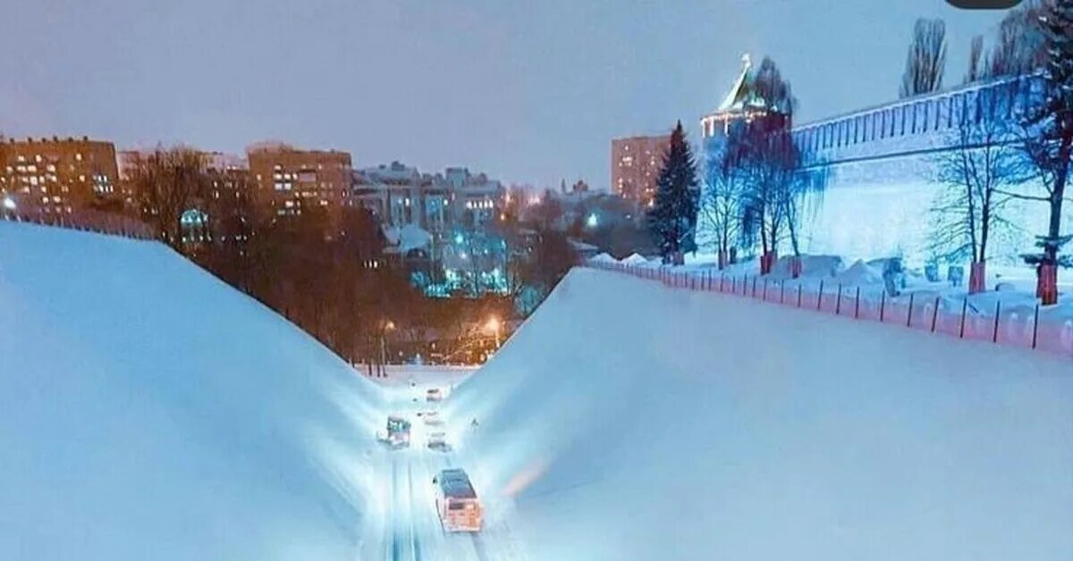 Нижний новгород зимой фото Зимний Нижний Новгород Пикабу