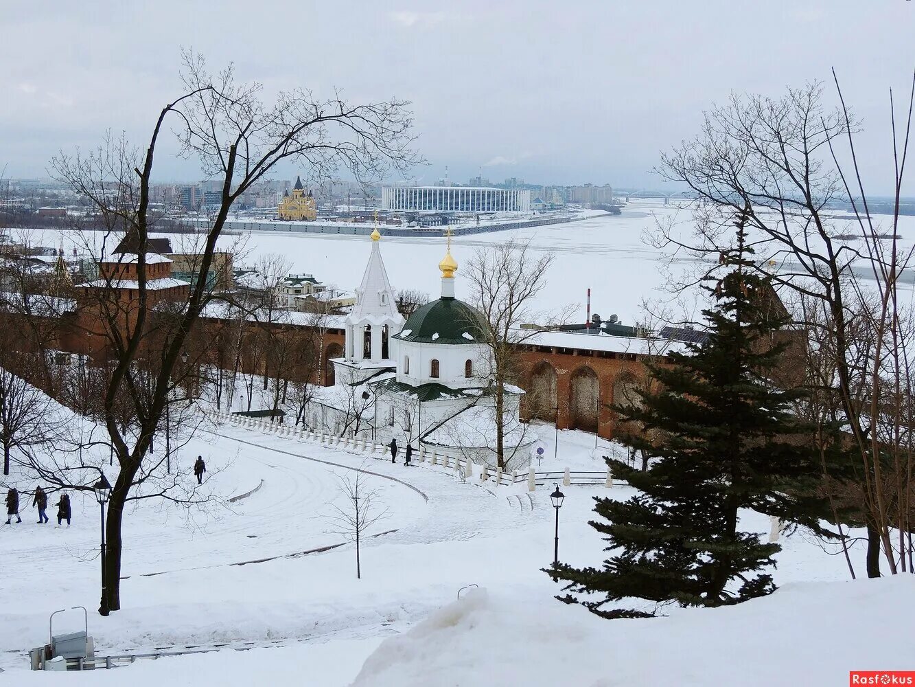 Нижний новгород зимой фото Фото: Нижегородский пейзаж с чистым снегом. Фотолюбитель Ирина К. (Черная Кошка 
