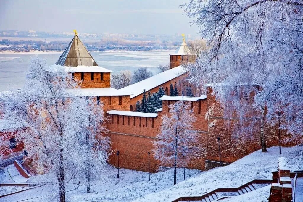 Нижний новгород зимой фото достопримечательности The Nizhny Novgorod Kremlin will protect special devices that suppress drones. T