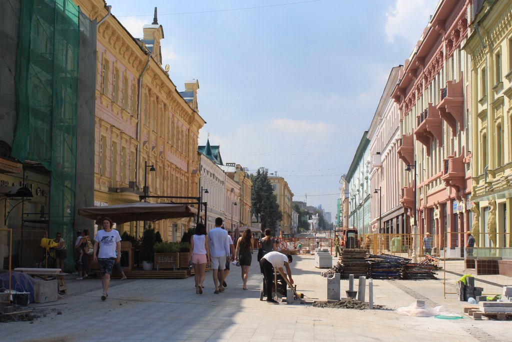 Нижний покровка фото Новые фонари раскритиковали на Большой Покровской в Нижнем Новгороде