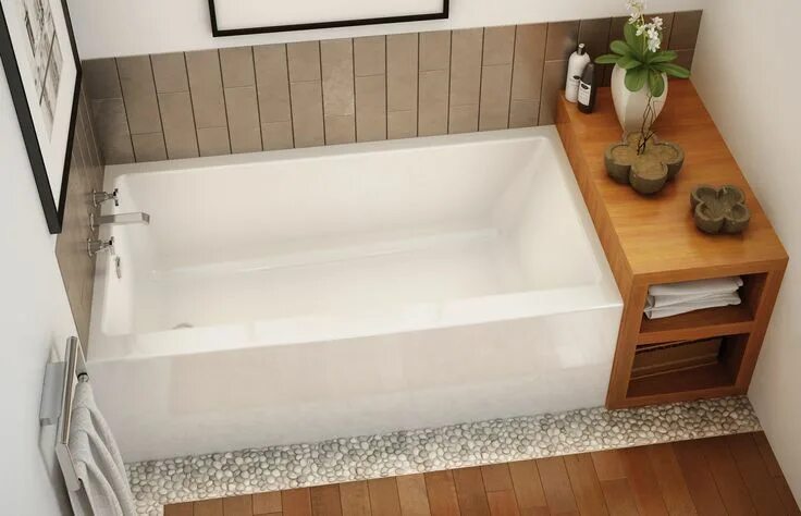Нижний ванна фото MAAX Professional - Rubix 6030/6032 Alcove bathtub 60"x30"x20", 6