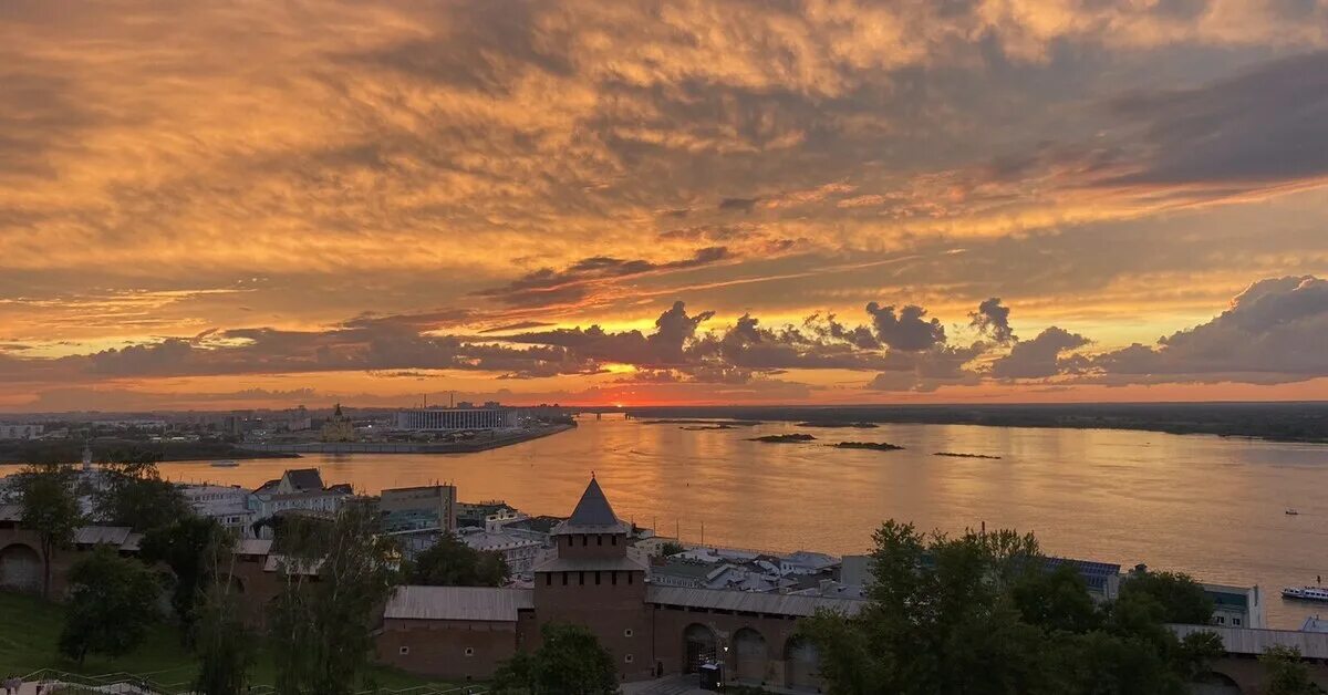 Нижний закат фото Сегодня такое вечернее небо... Пикабу