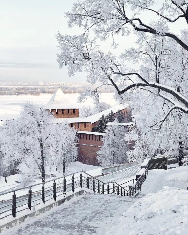 Нижний зимой фото Winter scene (Nizhny Novgorod, Russia) by Алексей (@alexyshevchenko) on Instagra