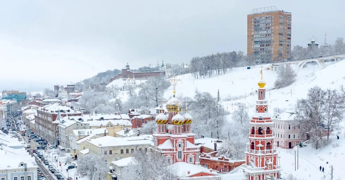 Нижний зимой фото Зимний Нижний Новгород Пикабу